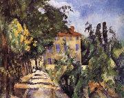 Paul Cezanne red roof houses oil painting artist